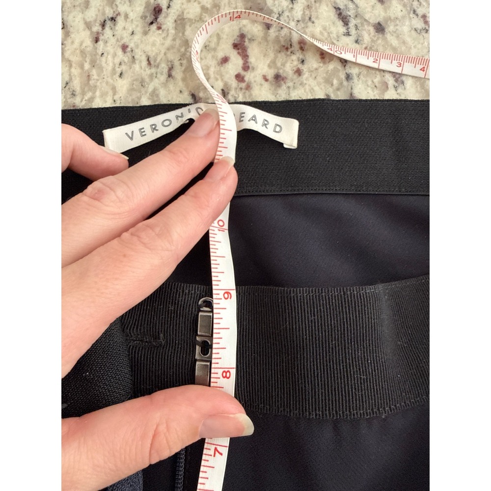 Veronica Beard Scuba Leggings Ankle Pants Black‎ Stretch Ponte Size 8 READ - Picture 8 of 8